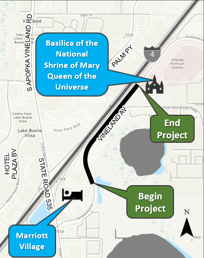 Vineland Avenue Project Map